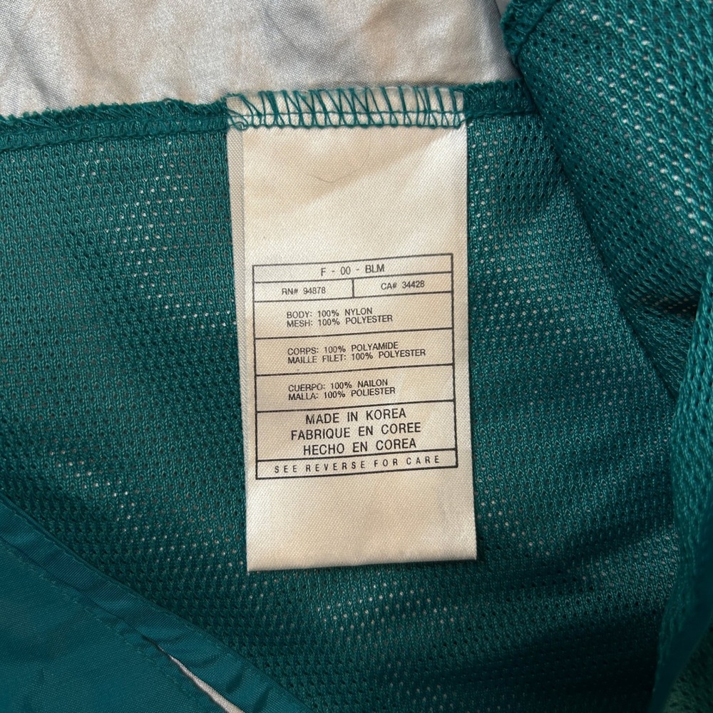 Vintage Nike Windbreaker Mens Large Teal Navy Miami Dolphins NFL Quarter Zip - Picture 6 of 12